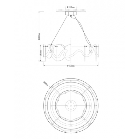 Люстра подвесная Moderli V7071-6P Caribbean