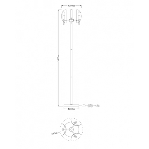 Торшер Moderli V7092-3F Ardis