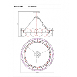 Люстра подвесная Moderli V8091-PL Square
