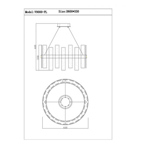 Люстра подвесная Moderli V9000-PL Lima