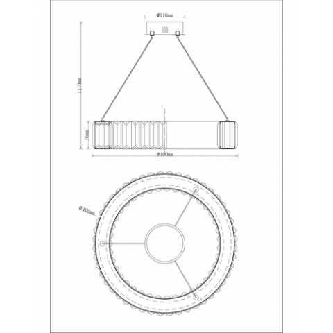 Люстра подвесная Moderli V9060-PL Columbia