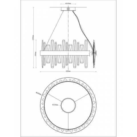 Люстра подвесная Moderli V9080-PL Emanuel