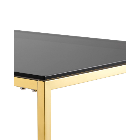 Журнальный стол 120*60 ТАУН золото стекло smoke