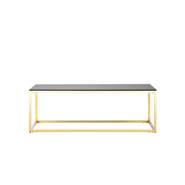 Журнальный стол 120*60 ТАУН золото стекло smoke