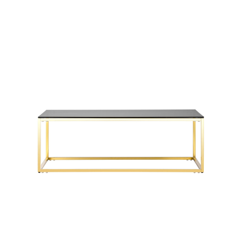 Журнальный стол 120*60 ТАУН золото стекло smoke