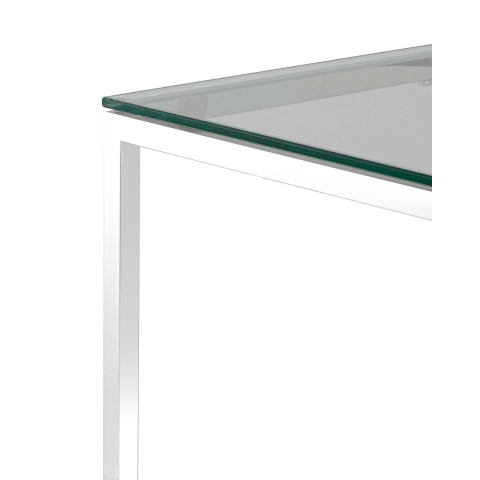 Журнальный стол 40*40 ТАУН серебро