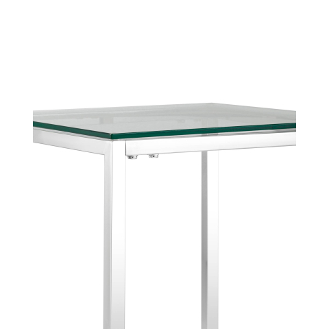 Журнальный стол 40*40 ТАУН серебро