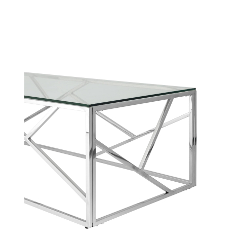 Журнальный стол 120*60 АРТ ДЕКО серебро
