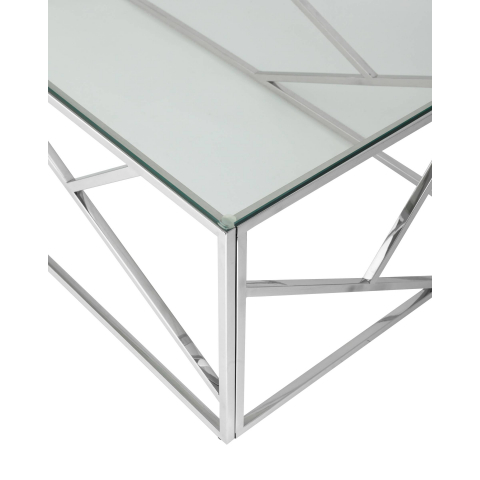 Журнальный стол 120*60 АРТ ДЕКО серебро