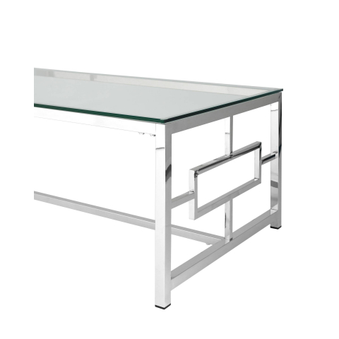 Журнальный стол 120*60 БРУКЛИН серебро