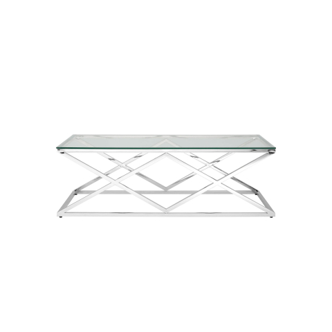 Журнальный стол 120*60 ИНСИГНИЯ серебро