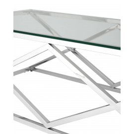 Журнальный стол 120*60 ИНСИГНИЯ серебро