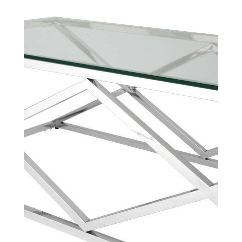 Журнальный стол 120*60 ИНСИГНИЯ серебро