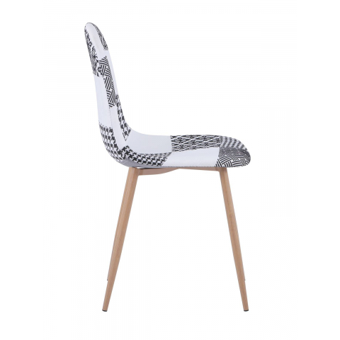 Стул Валенсия пэчворк черно-белый