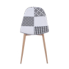 Стул Валенсия пэчворк черно-белый