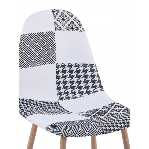 Стул Валенсия пэчворк черно-белый