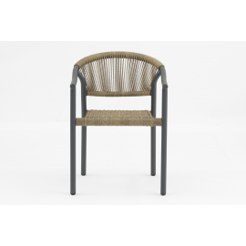 Стул Syna светло-коричневый серые ножки