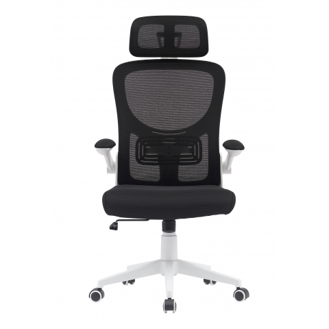 Кресло офисное TopChairs Airone белый с черной сеткой