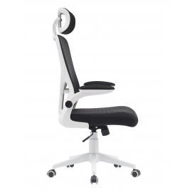 Кресло офисное TopChairs Airone белый с черной сеткой