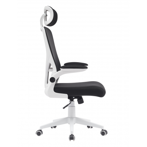 Кресло офисное TopChairs Airone белый с черной сеткой