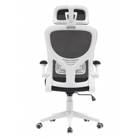 Кресло офисное TopChairs Airone белый с черной сеткой