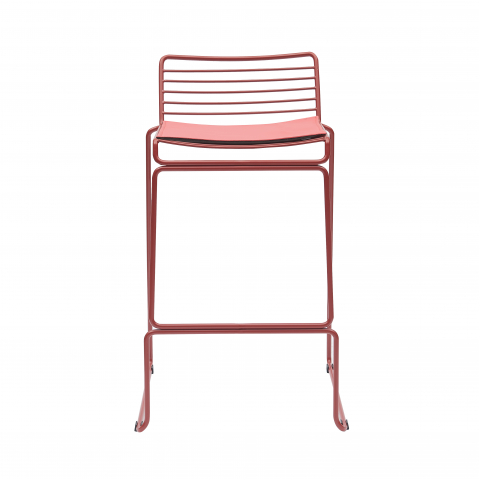 Стул полубарный Danny бордовый с подушкой