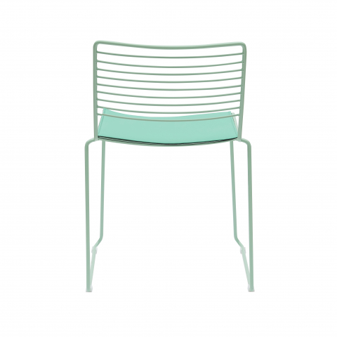 Стул обеденный Danny зеленый с подушкой