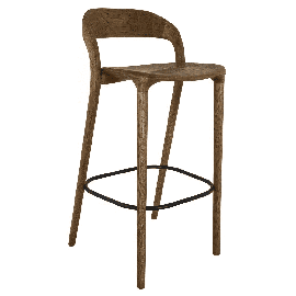 Деревянный барный стул Киото