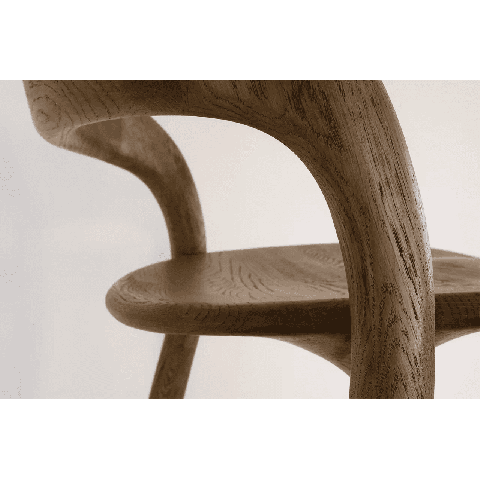 Деревянный барный стул Киото