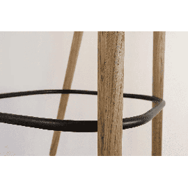 Деревянный барный стул Киото