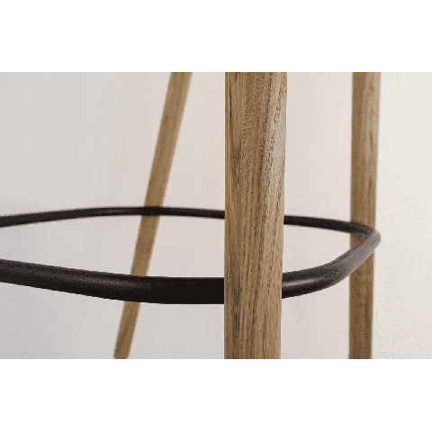 Деревянный барный стул Киото