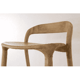 Деревянный барный стул Киото