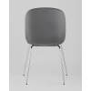 Стул Beetle серый хромированные ножки
