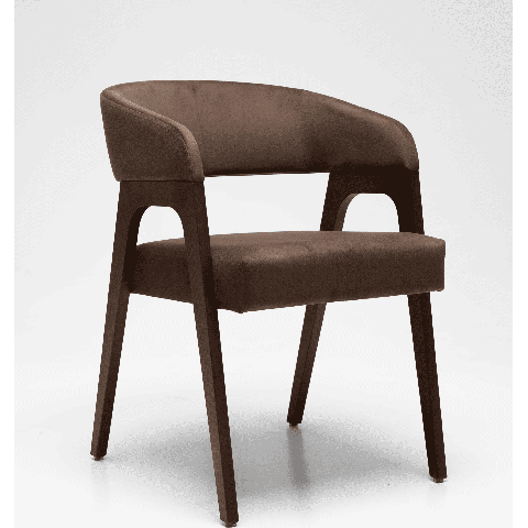 Кресло Берни каркас орех обивка Velvetlux-23