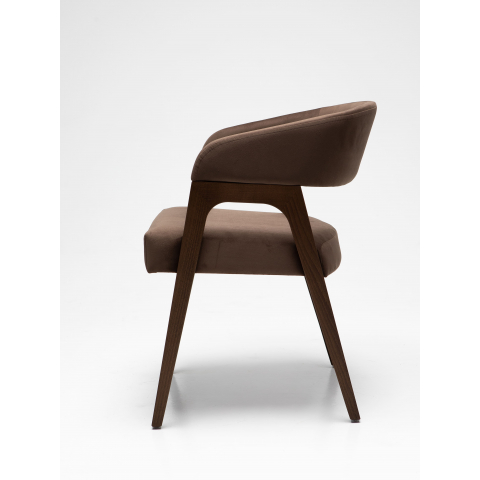 Кресло Берни каркас орех обивка Velvetlux-23