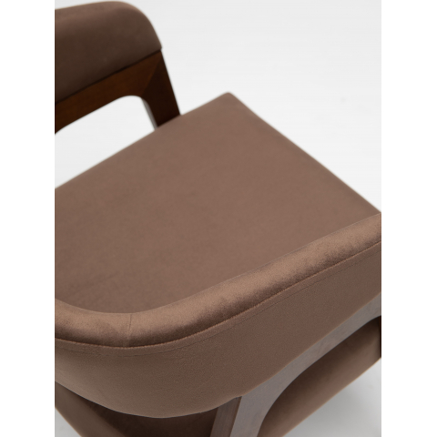 Кресло Берни каркас орех обивка Velvetlux-23