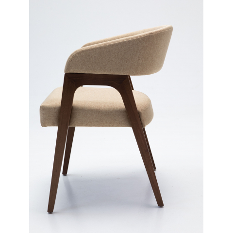 Кресло Берни каркас орех обивка Kiton-03