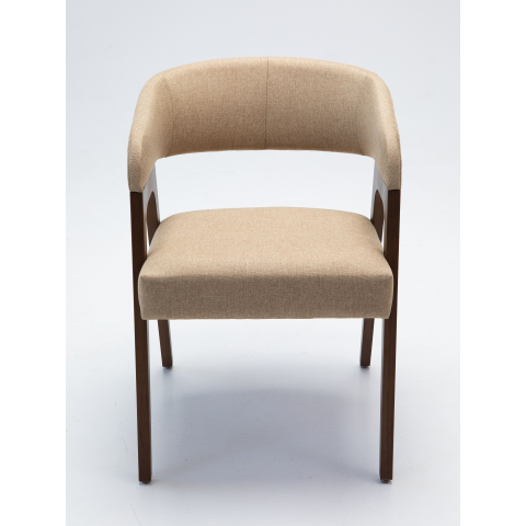 Кресло Берни каркас орех обивка Kiton-03