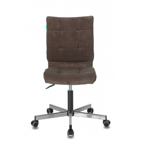Кресло Бюрократ CH-330M/LT-10 без подлокотников темно-коричневый крестовина металл