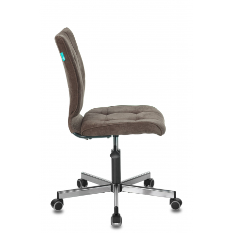 Кресло Бюрократ CH-330M/LT-10 без подлокотников темно-коричневый крестовина металл