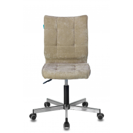 Кресло Бюрократ CH-330M/LT-21 без подлокотников песочный крестовина металл