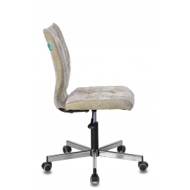 Кресло Бюрократ CH-330M/LT-21 без подлокотников песочный крестовина металл