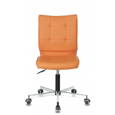 Кресло Бюрократ CH-330M/OR-20 без подлокотников оранжевый сиденье оранжевый искусственная кожа крестовина металл