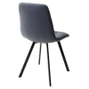 Стул CHILLI SQUARE HK017-09 экокожа серо-черничный / черный каркас