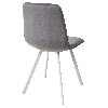 Стул CHILLI SQUARE G108-12 антрацит, обивка велюр / белый каркас