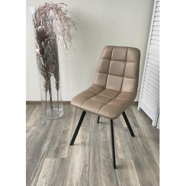 Стул CHILLI SQUARE HK017-31 серо-коричневый, PU экокожа