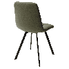 Стул CHILLI SQUARE HK017-22 обивка экокожа серо-эвкалиптовый / черный каркас
