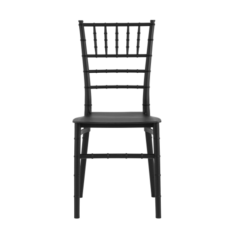 Стул Chiavari (Кьявари) пластик черный комплект из 2 шт