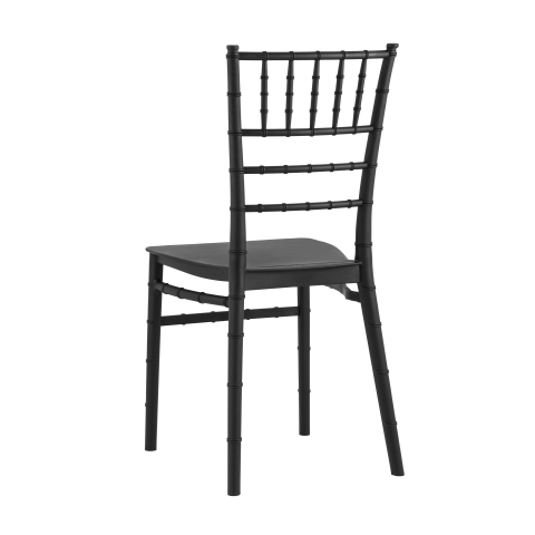 Стул Chiavari (Кьявари) пластик черный комплект из 2 шт