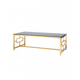 Журнальный стол 120*60 БРУКЛИН золото стекло smoke